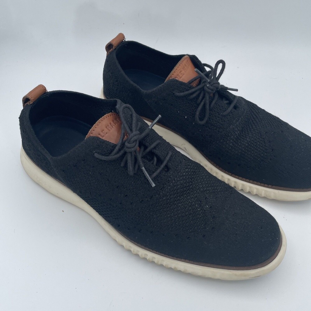 Cole Haan Zerogrand Stitchlite Black Oxford Shoes C27568‎ Mens Size 10 M